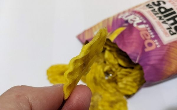 (Side close up) Barnana Organic ridge cut plantain chips - FamilyGuideCentral.com