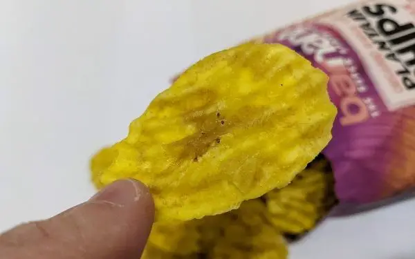 (Single close up) Barnana Organic ridge cut plantain chips - FamilyGuideCentral.com