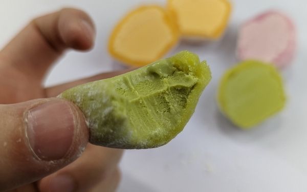 My Mochi Ice Cream bite close up - BanhMiFresh.com