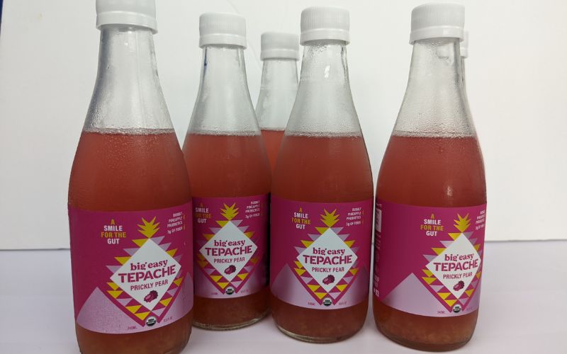 big easy organic tepache pineapple pear soda 6 bottle view - banhmifresh.com