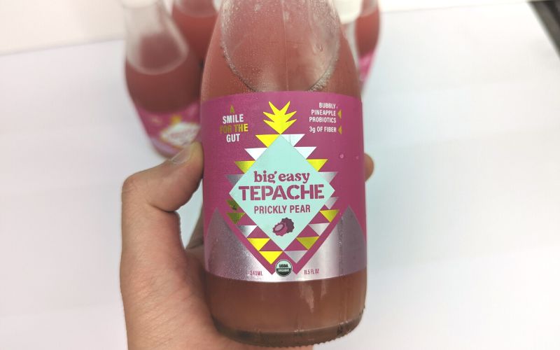 big easy organic tepache pineapple pear soda front bottle label view - banhmifresh.com