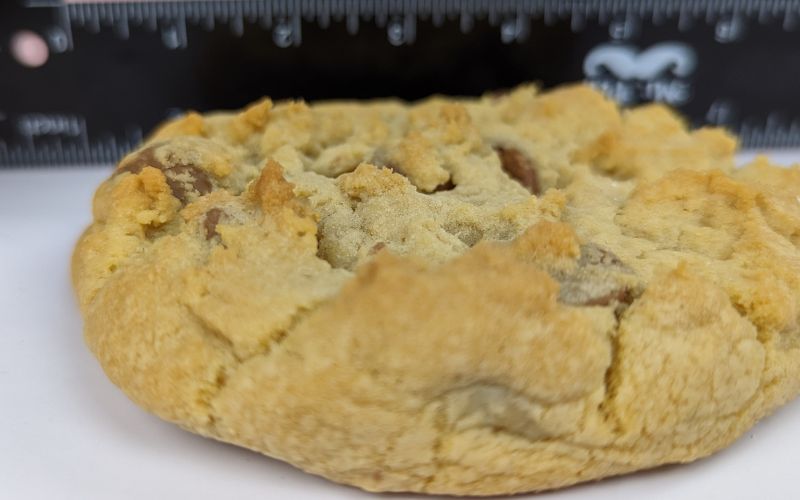 Crumbl cookies milk chocolate chip height view - banhmifresh.com