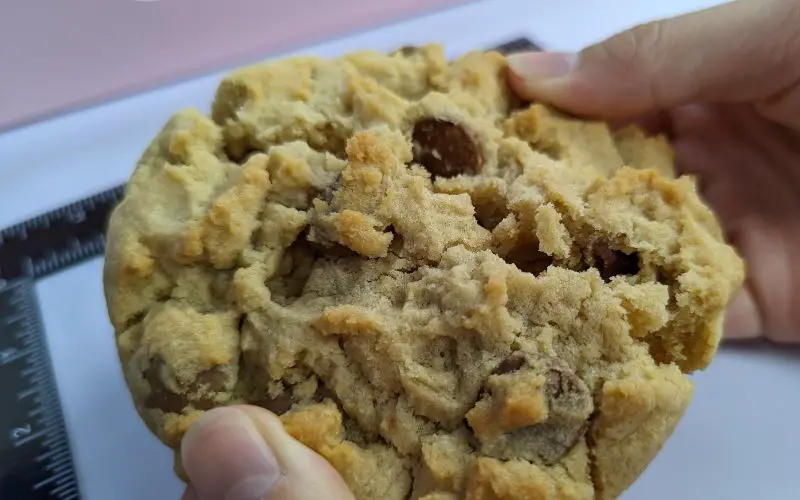 Crumbl cookies milk chocolate chip splitting test - banhmifresh.com