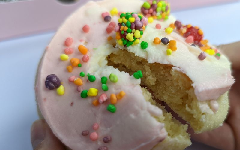 Crumbl cookies strawberry limeade with nerds break apart view - banhmifresh.com