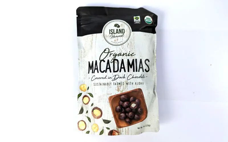 Island harvest dark chocolate macadamia package - banhmifresh.com