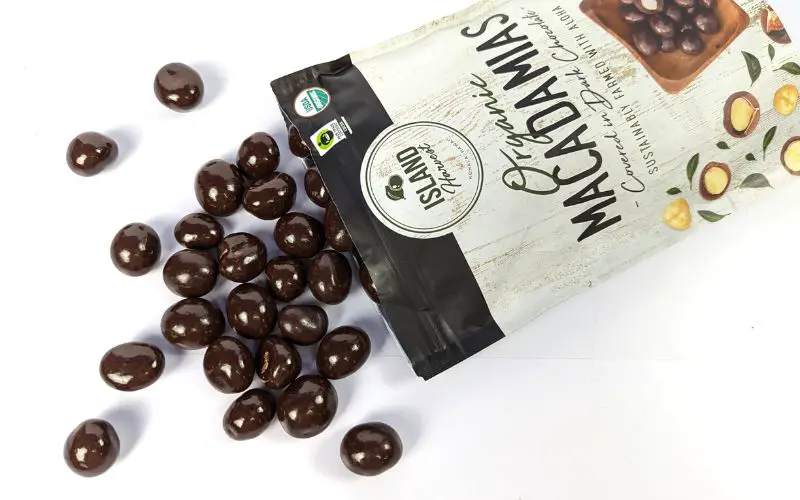 Island harvest dark chocolate macadamia pour out bag - banhmifresh.com