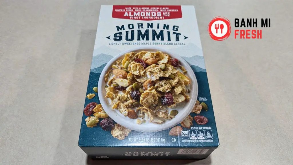 Morning summit cereal box front side - banhmifresh.com