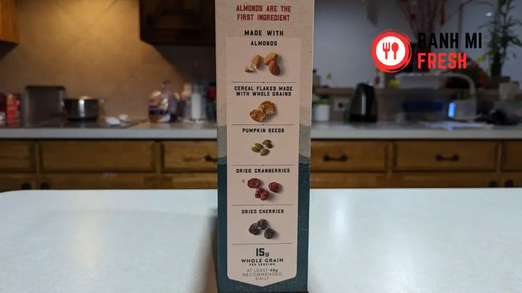 Morning summit cereal side of the box with ingredients - banhmifresh.com